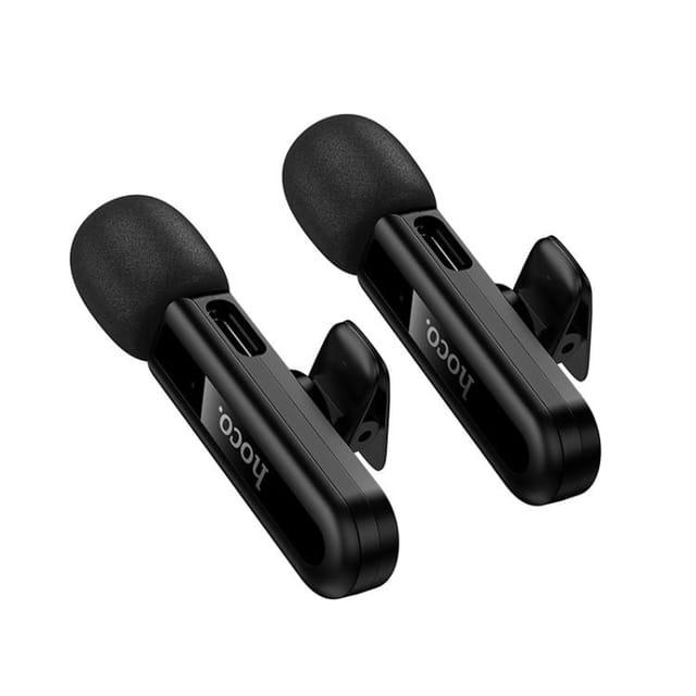 Hoco L20A Fair Dual Mic Lavalier Wireless Microphone (iP/Type-C)_img_6