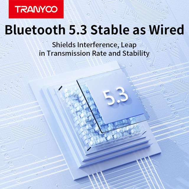 TRANYOO T‑M26 TWS | Bluetooth 5.3 | IPX5 Waterproof | Touch Control | Noise Reduction Mic | 20 h Playtime_img_4