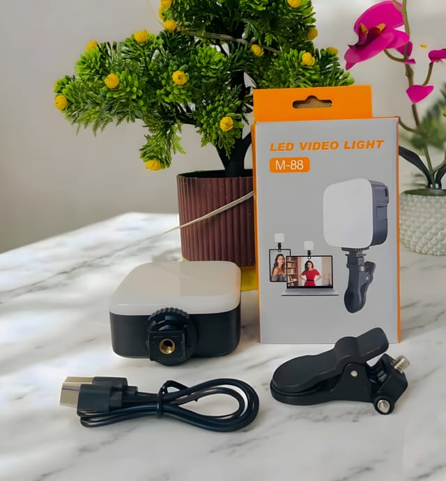 M88 Mini Portable LED Fill Light | 3 Color Modes | Rechargeable Photography & Video Light_img_1