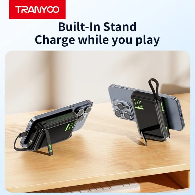 Tranyoo T-F26 22.5W 10000mAh Wireless Magnetic Power Bank | 3-in-1 Fast Charging_img_4