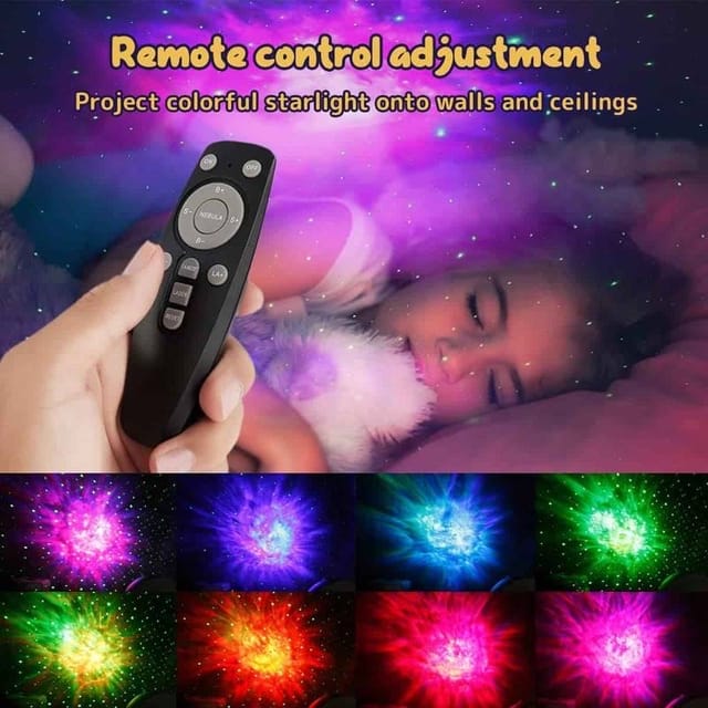 LED Galaxy Astronaut Projector USB Night Lamp | Starry Nebula Light with Remote_img_2