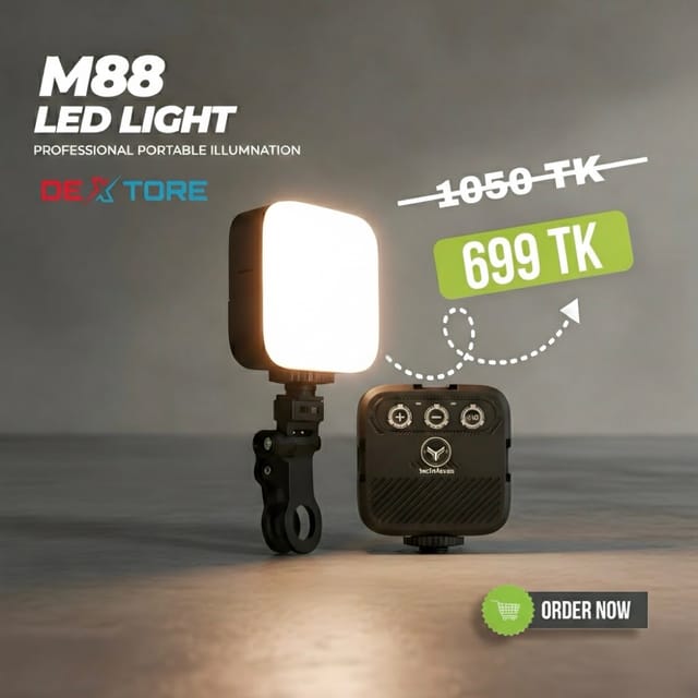 M88 Mini Portable LED Fill Light | 3 Color Modes | Rechargeable Photography & Video Light_img_0