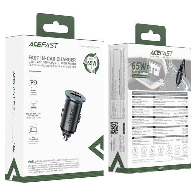 Acefast B15 Car Charger 65 watt USB + C_img_6